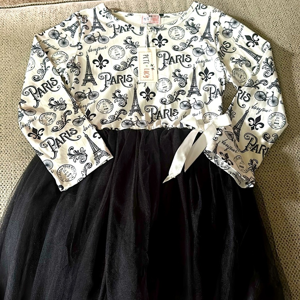 Pete+Lucy MEET ME IN PARIS TULLE DRESS Size 7/8 NEW WITH TAGS BOUTIQUE